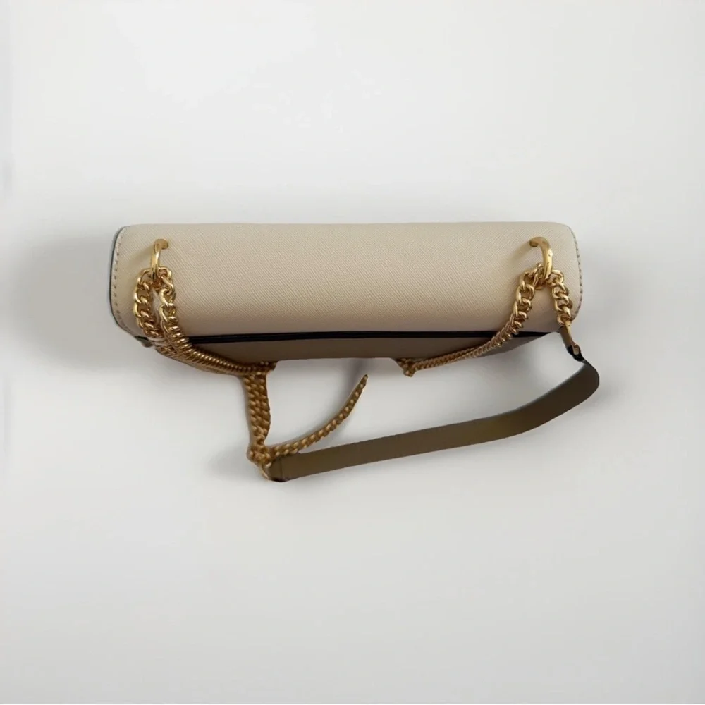Tory Burch Color Block Convertible Crossbody Shoulder Bag Brie/Almond/Cold Brew